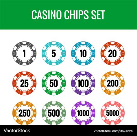 casino chips colors value